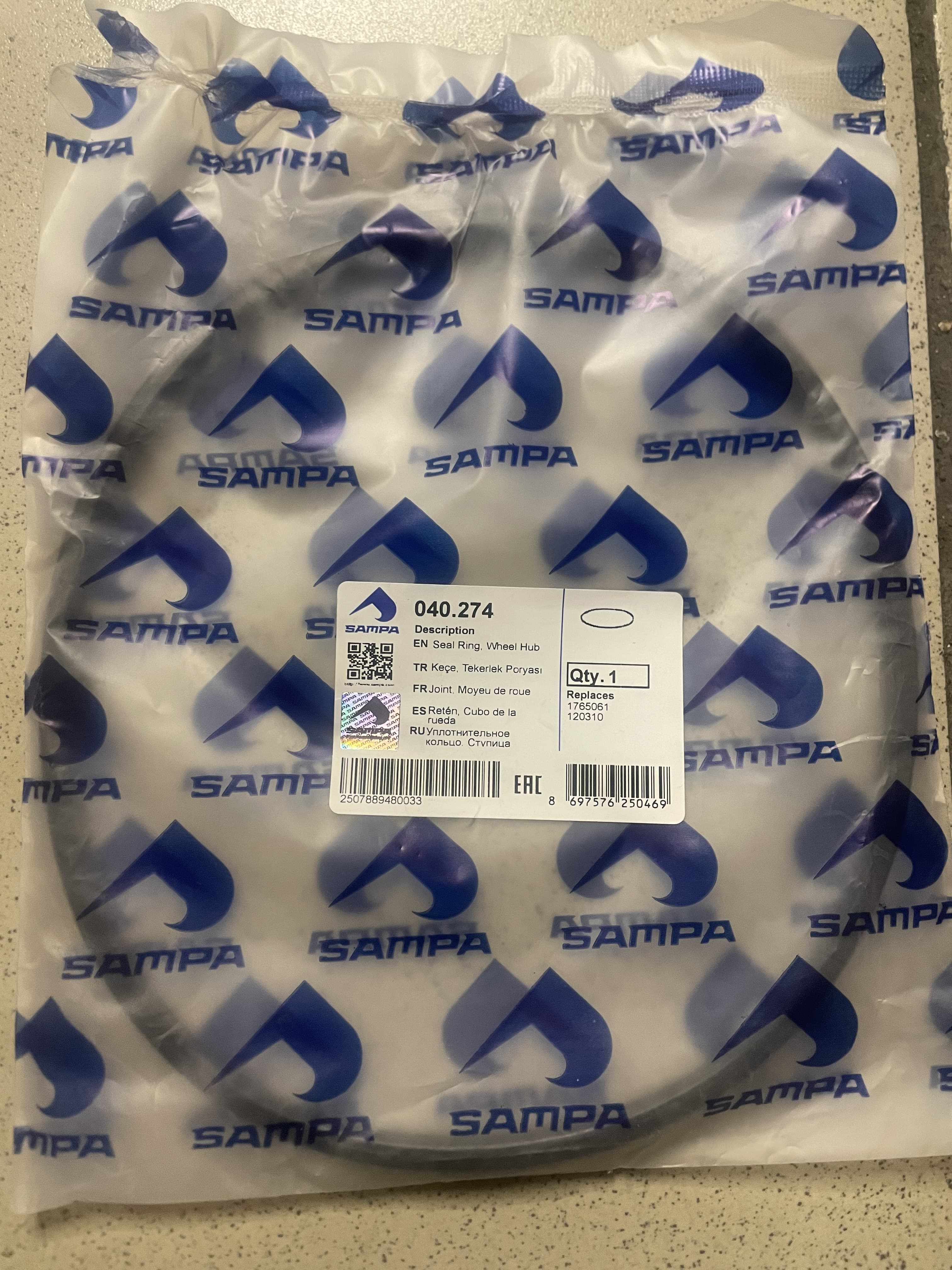 Sampa Уплотняющее кольцо, ступица колеса SCANIA
