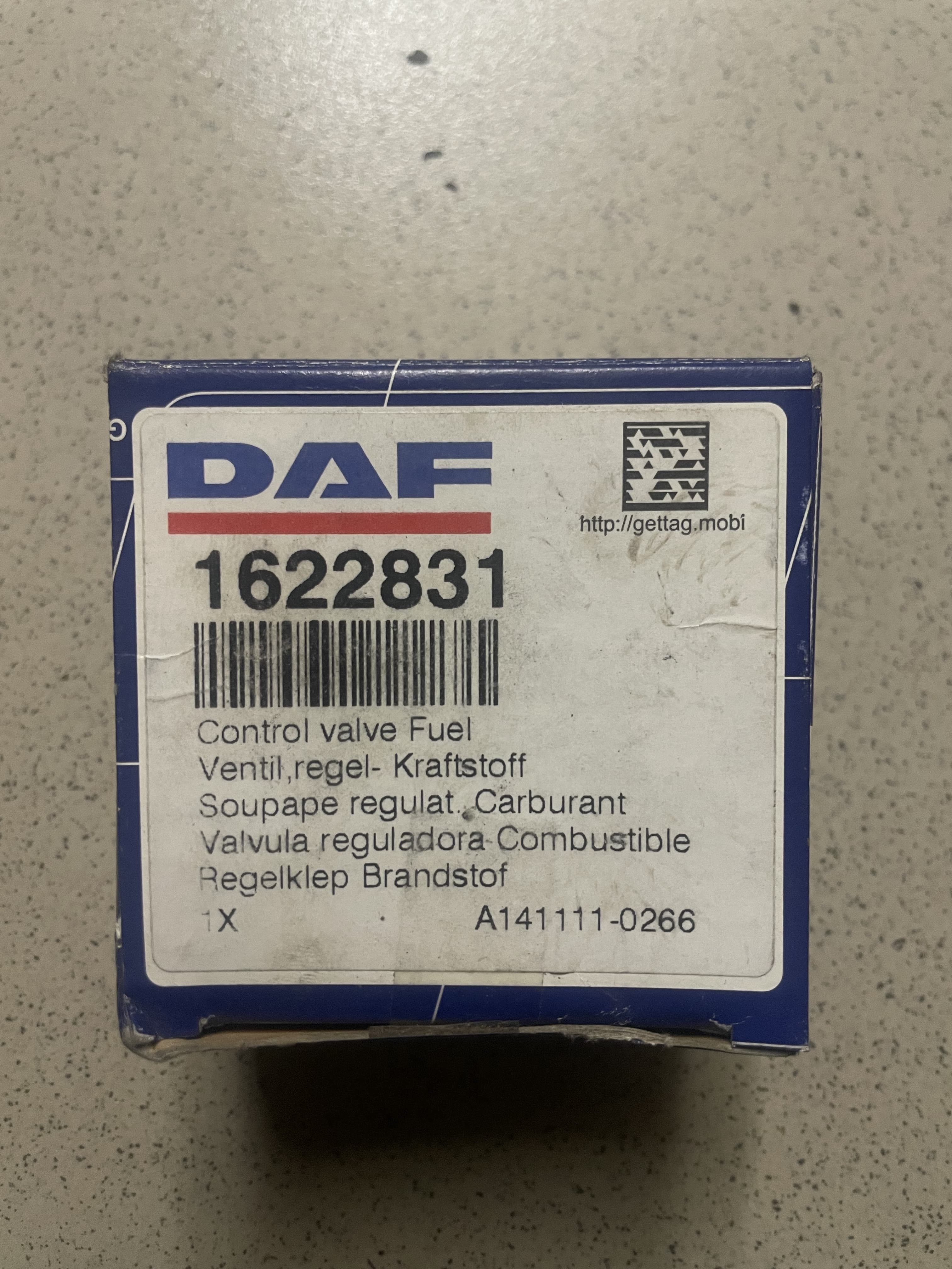 DAF клапан подачи топлива