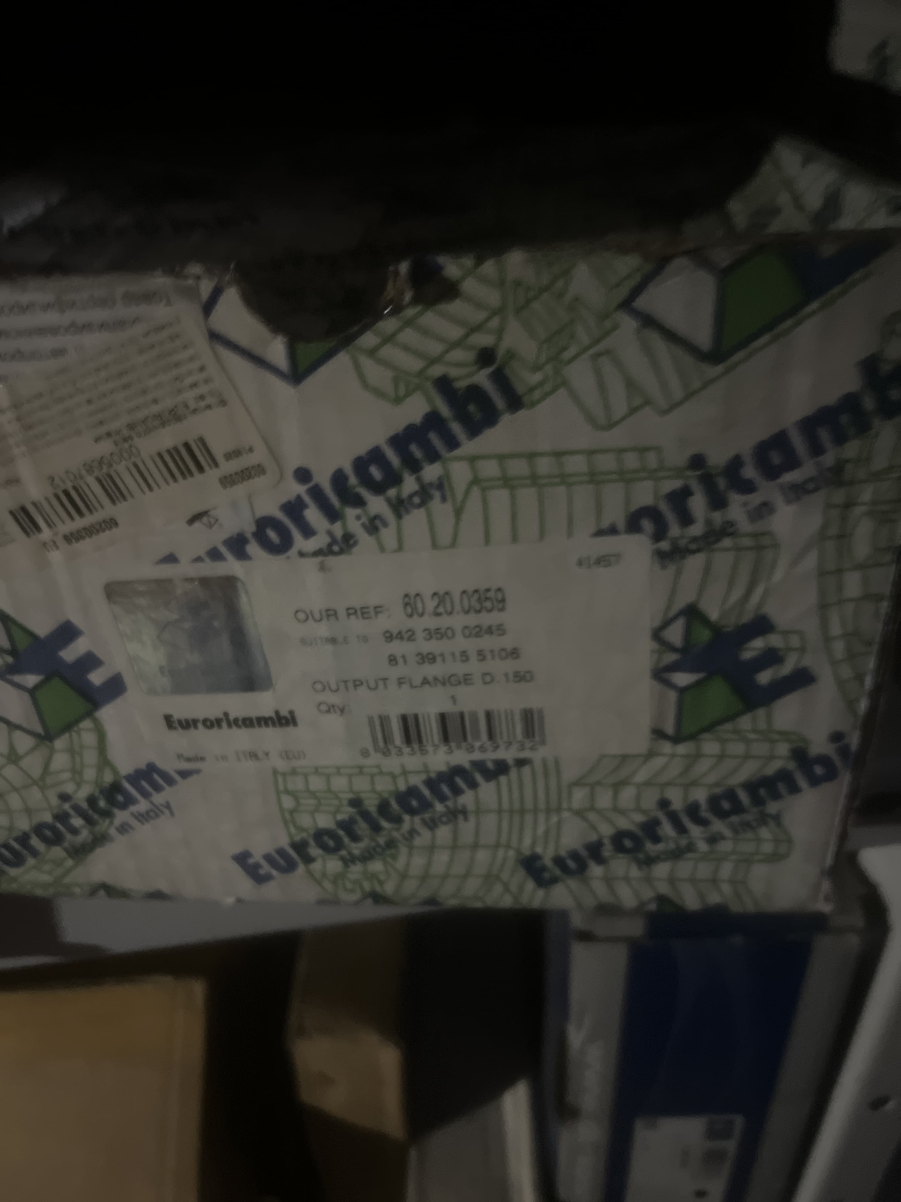 Euroricambi Фланец дифференциала выходящий D=150
