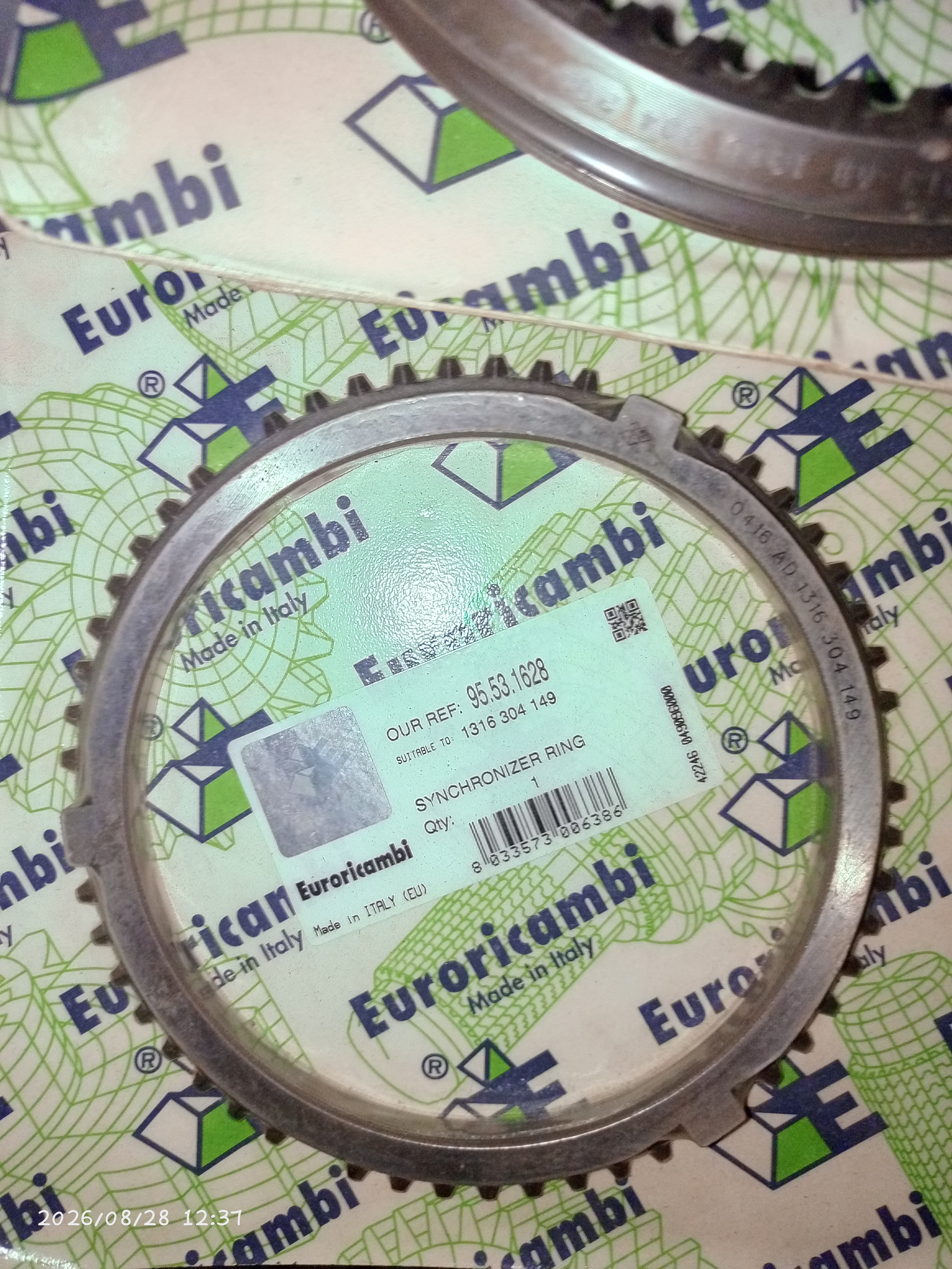 Euroricambi Кольцо синхронизатора 3/4 передачи старого образца
