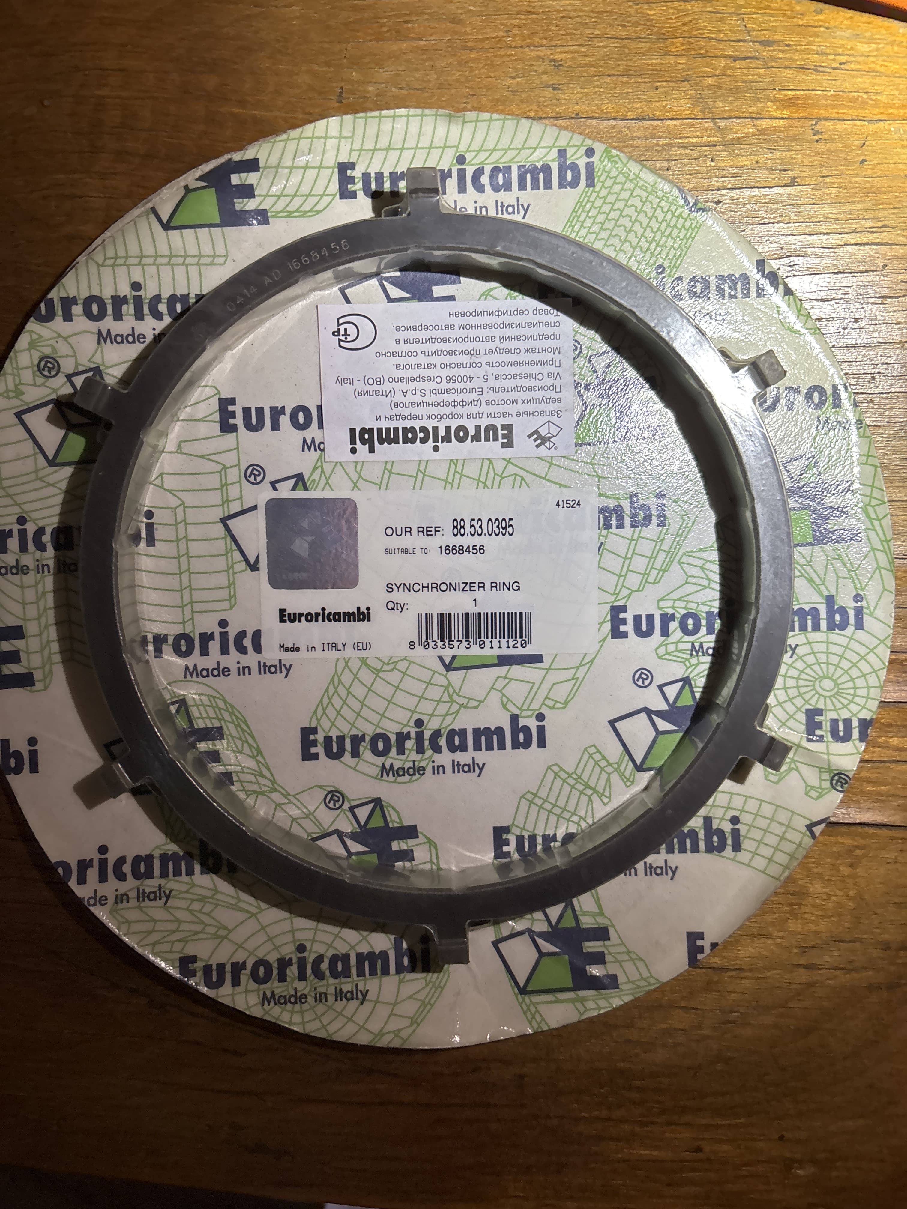 Euroricambi Кольцо синхронизатора Volvo