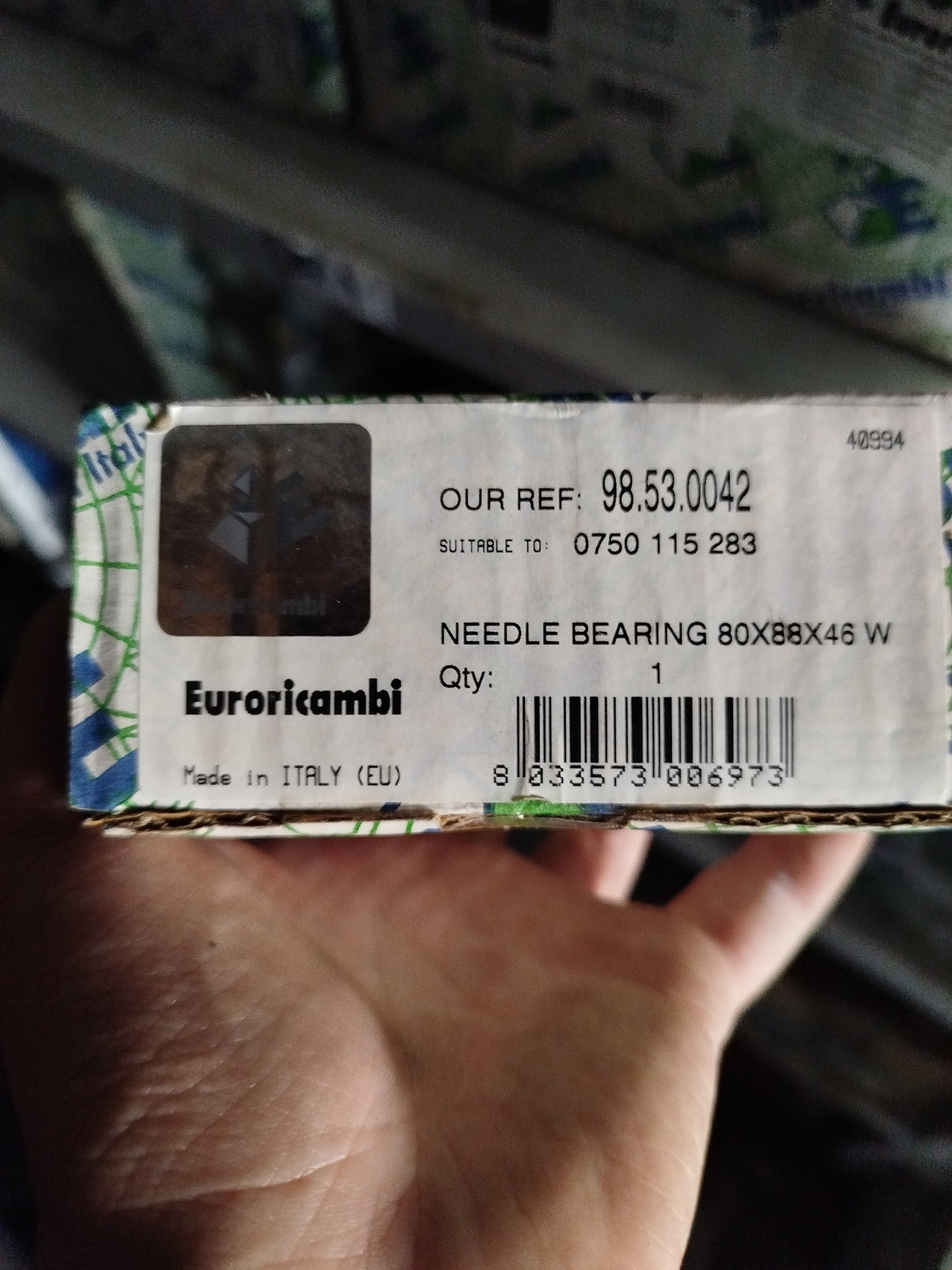 Euroricambi Подшипник игольчатый 80x88x46 W
