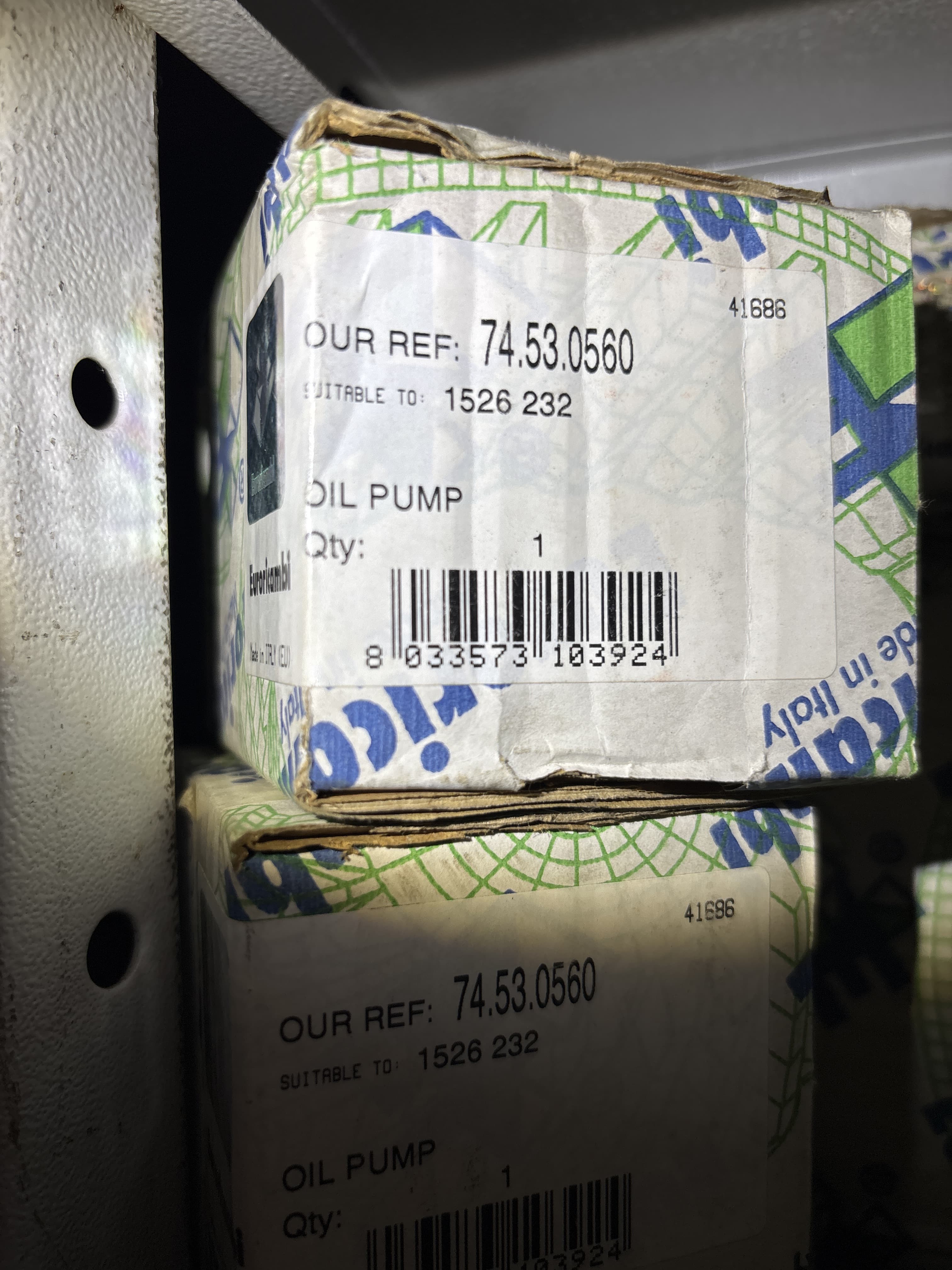 Euroricambi Насос масляный КПП GR875/900/905