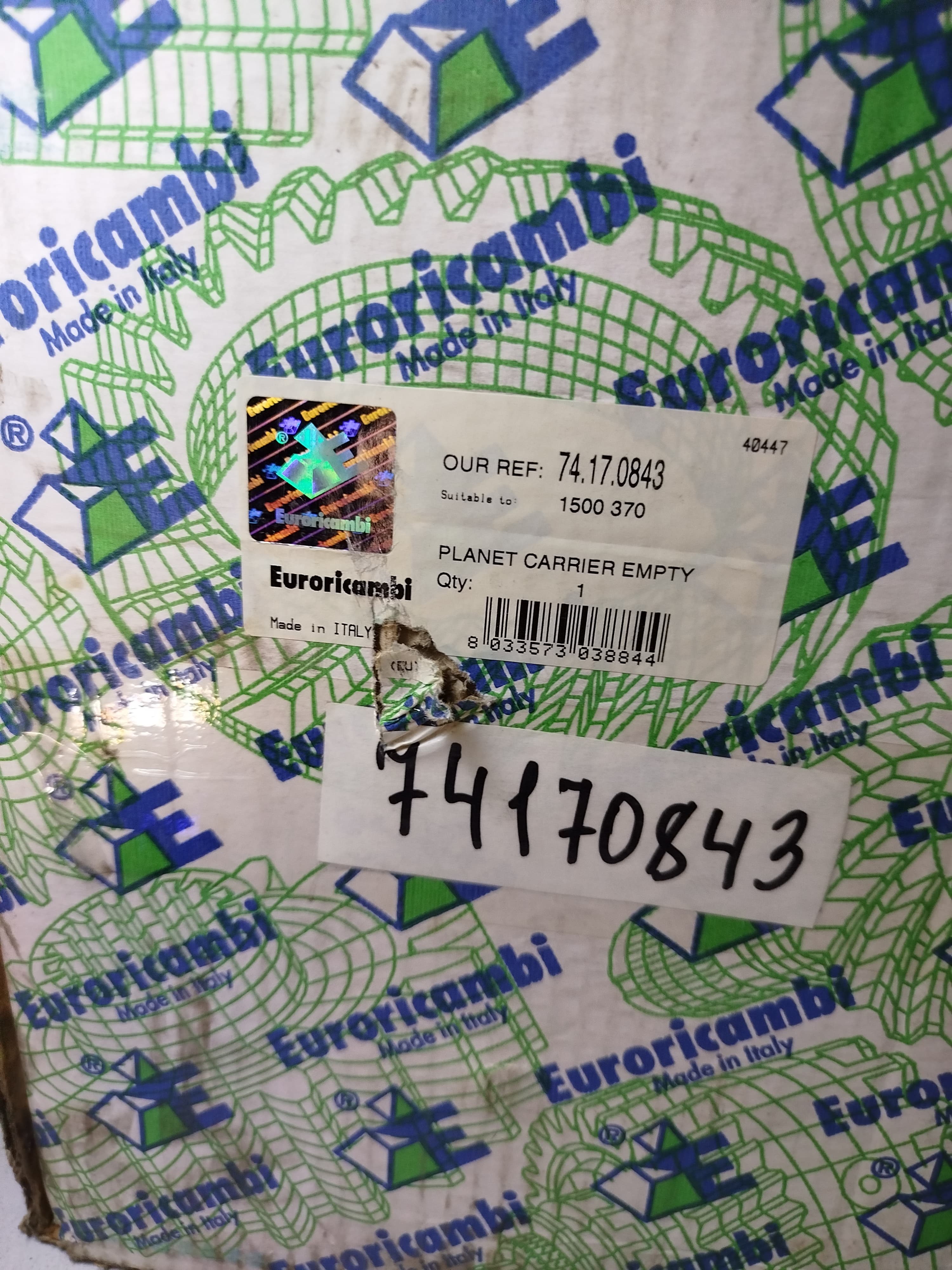 Euroricambi вал КПП NEW !планет.передачи дифференциала 8-ть сателитов \Scania RBP830/831/832