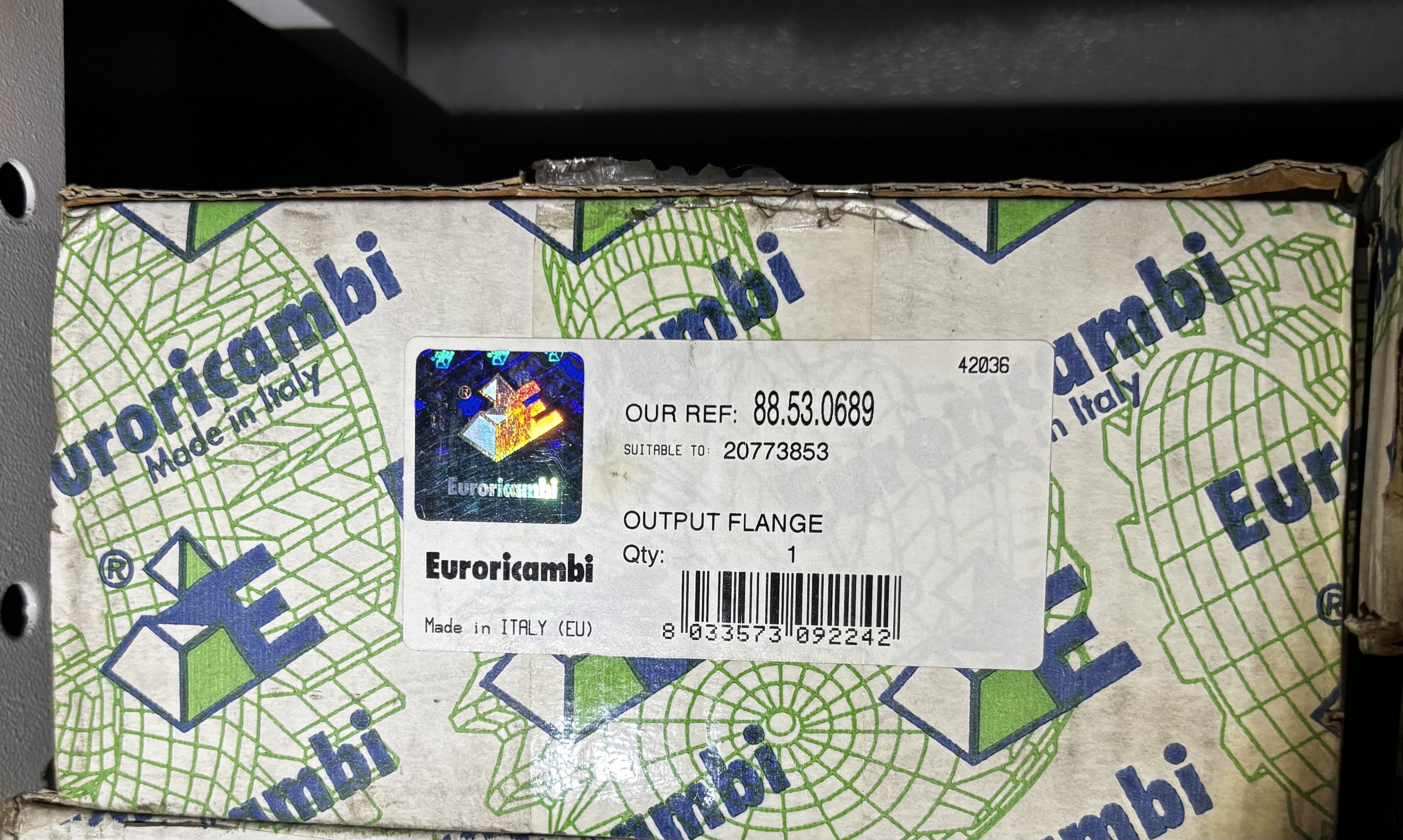 Euroricambi Фланец соеденительный VO (20773853)