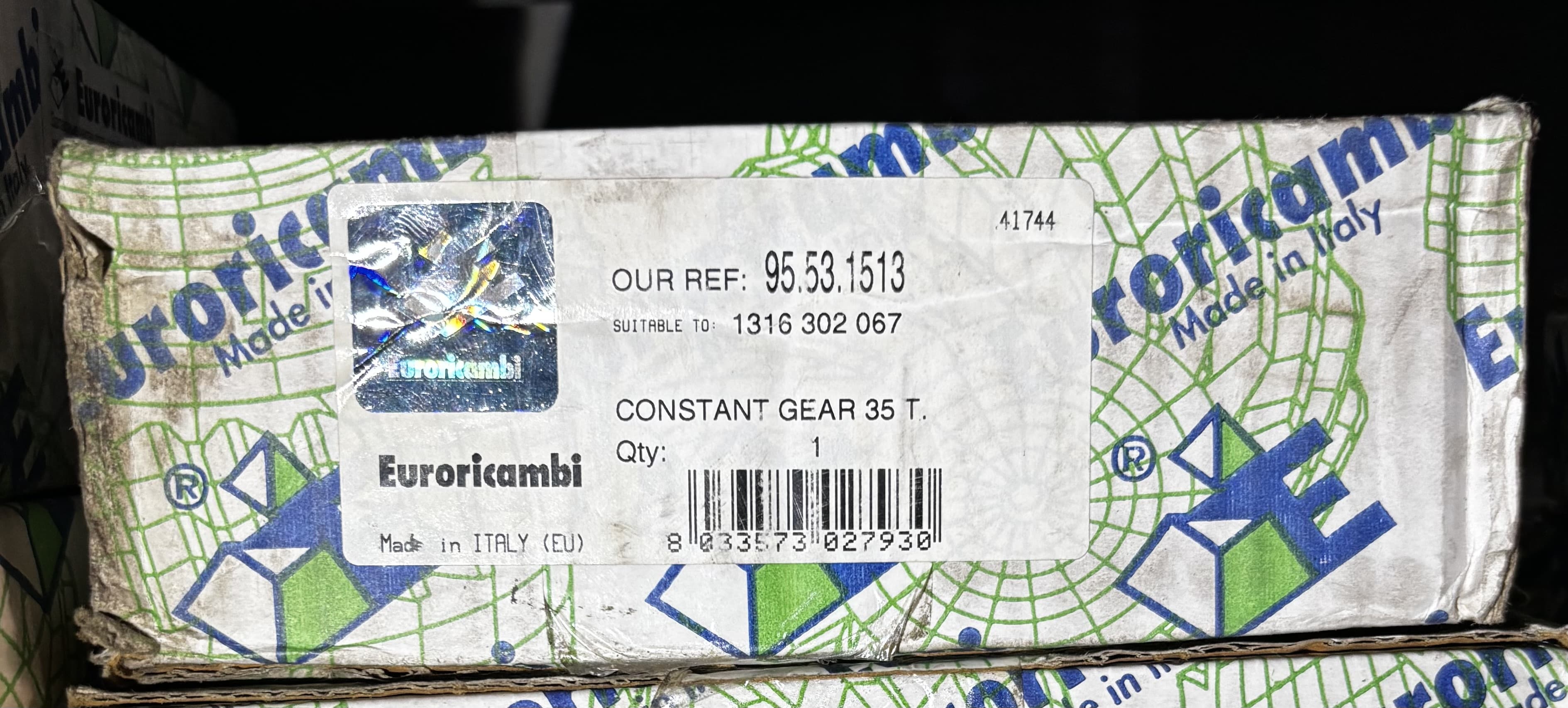 Euroricambi Шестерня промежуточная Z35 IN 1316 302 0261