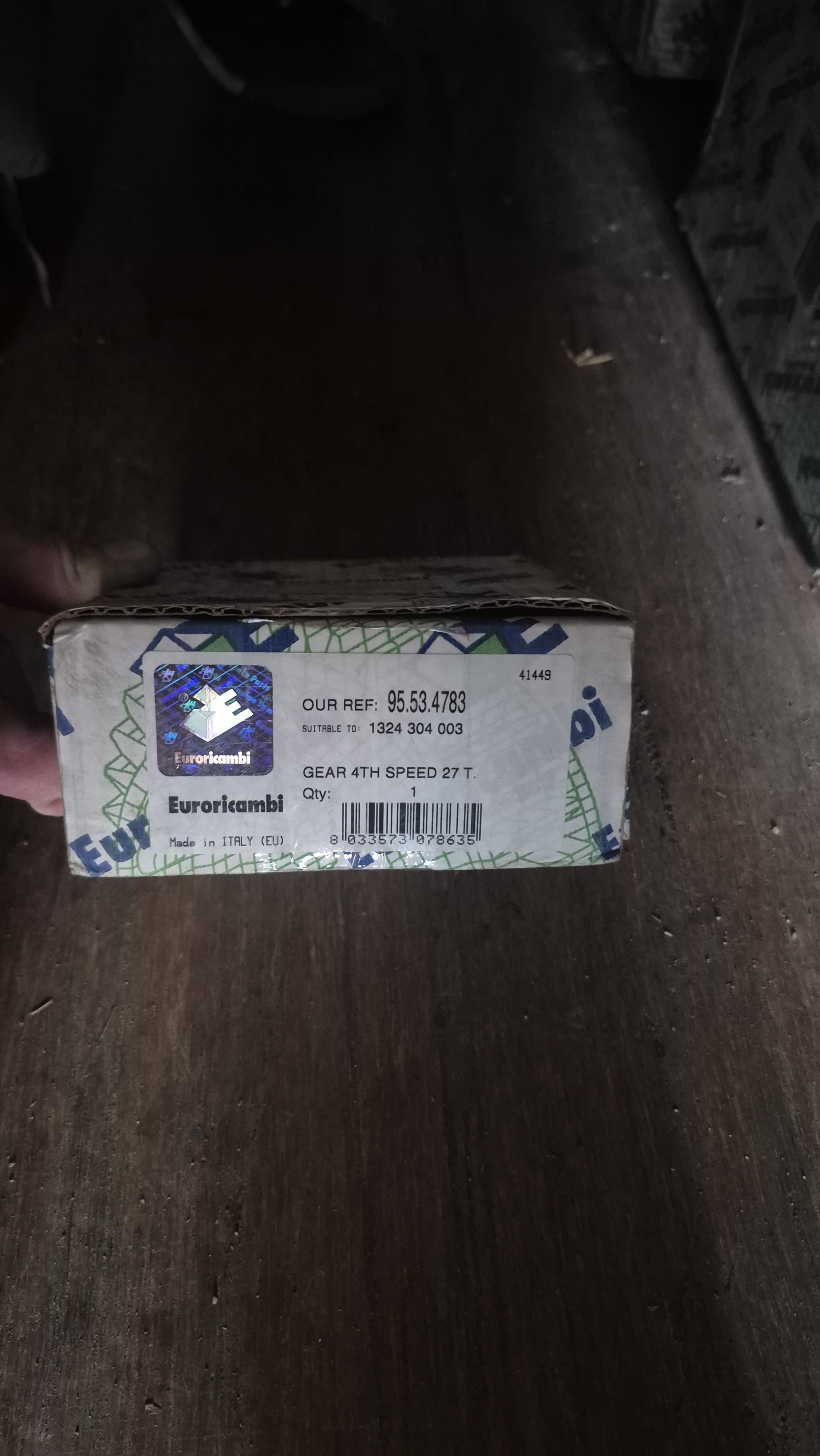 Euroricambi Шестерня 4G КПП ZF 9S1310 TO (1324 304 003)