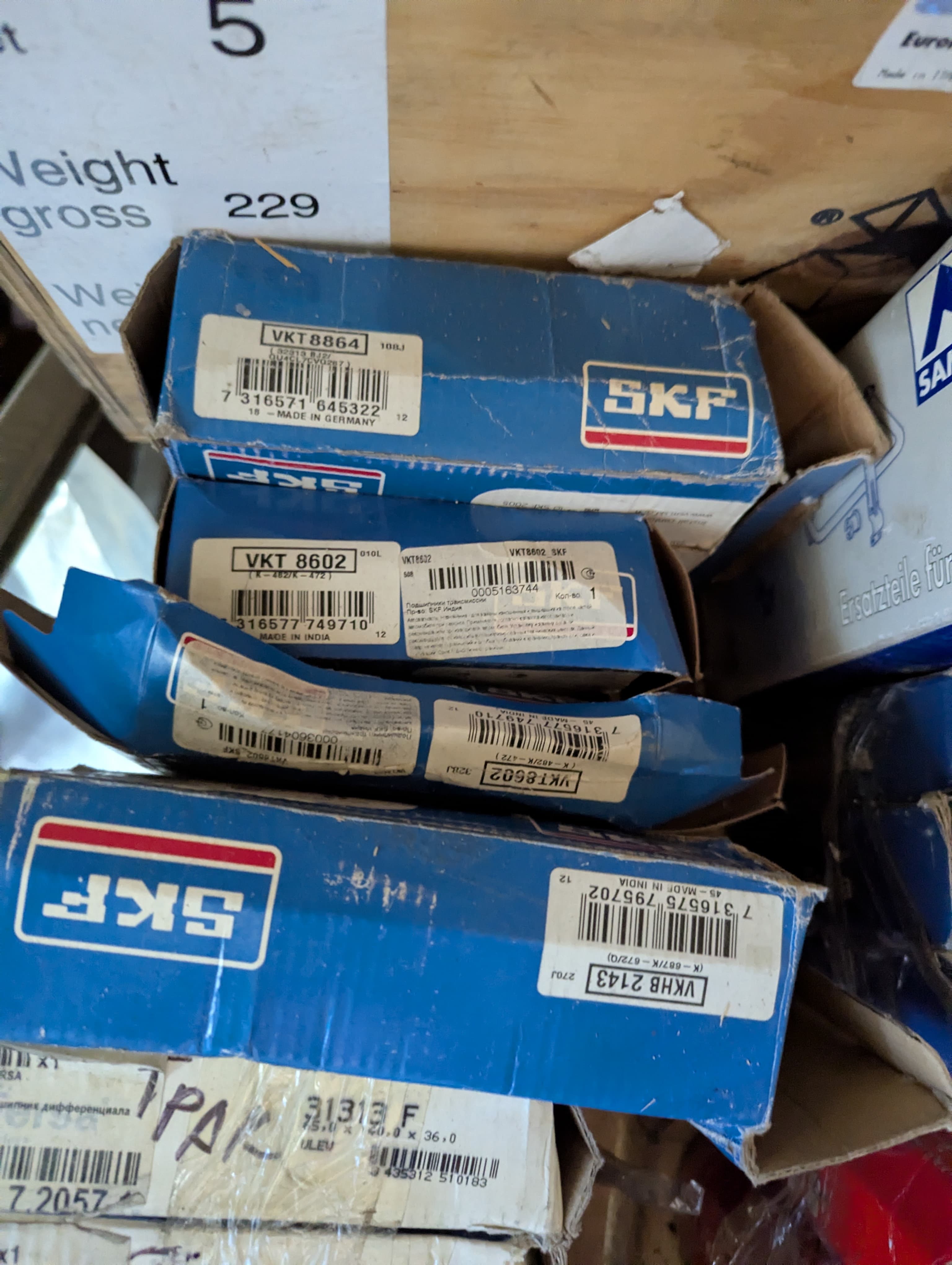 Подшипник, ступенчатая коробка передач VKT 8602 Skf